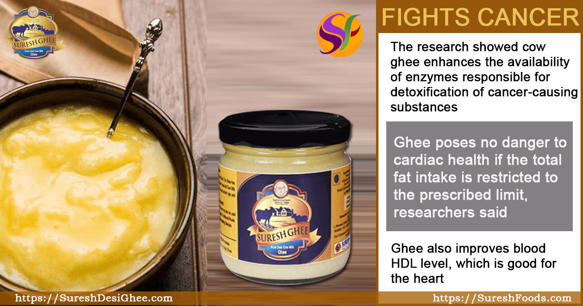 COW'S GHEE HELPS IN CANCER : SureshDesiGhee.com
